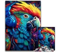 Colorful Parrot JigsawPuzzle 1000 Pieces for Adults Wooden Jigsaw Puzzles Fun at Home Activities, Birthday Present, Travel Gifts 50x75CM/19.68x29.52inch