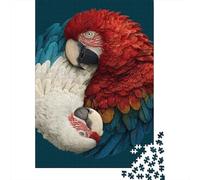 Colorful Parrot Yin Yang Art Jigsaw Puzzles Puzzle for Adults Kids. 1000 Piece Impossible Challenge Toy Educational Games Home Decoration for Educational Games Gifts 38x26cm/1000pcs