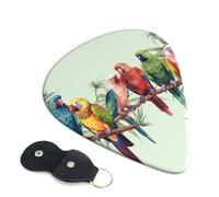 Colorful Parrots On Tree Guitar Pickfor Pickups For Acoustic Electric Guitar Bass Ukulele