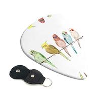 Colorful Parrots On Tree Set Of 6 Guitar Plectrums For Acoustic Guitar, Electric Guitar, Bass, Ukulele - Thin, Medium And Thick.