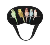 Colorful Parrots On Tree Sleep Mask for Side Sleeper, Eye Mask Sleeping for Women Men,for Sleeping with Elastic Band