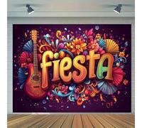 Colorful Party Background Cinco de Mayo and themed event decor with festive scenes banner