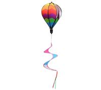 Colorful Party Decorations for Kids - Rainbow Hot Air Balloon Hangings for Celebrations and Quirky Wall Art for Children's Rooms (B, 42x23cm)