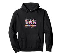 Colorful Party Squad Piñata Unicorn Donkey Star Pullover Hoodie