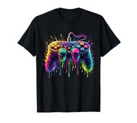 Colorful Passion for Gaming Gamer Graphic Design T-Shirt