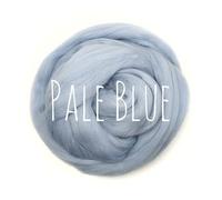 Colorful Passions Merino Wool 22-24 microns - Pale Blue 1000g (1kg) (2.2lb) - Soft Wool roving for arm Knitting Merino Blanket Weaving Felting Jumbo Yarn Giant Wool