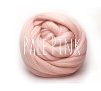 Colorful Passions Merino Wool 22-24 microns - Pale Pink 500g (0.5kg) (1.1lb) - Soft Wool roving for arm Knitting Merino Blanket Weaving Felting Jumbo Yarn Giant Wool