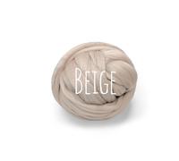 Colorful Passions Merino Wool - for arm Knitting Chunky Blanket Weaving Felting Jumbo Yarn Giant Wool Soft (Beige, 1000g (1kg) (2.2lb))