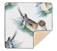 Colorful Pattern Cute Wild Ducks Soft Foam Baby Gym & Activity Mat for Floor 1-Piecing Padded Baby Mat for Babies Infants Toddlers, 50'' x 50''