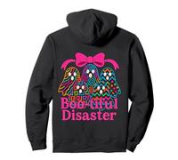 Colorful Pattern Ghosts Boo-tiful Disaster Halloween Design Pullover Hoodie