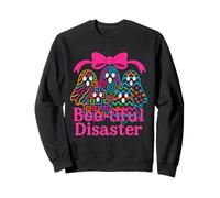 Colorful Pattern Ghosts Boo-tiful Disaster Halloween Design Sweatshirt
