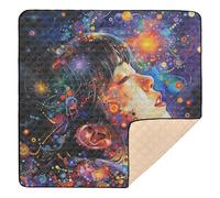 Colorful Pattern Large Non-Slip Baby Gym & Activity Mat for Indoor Outdoor Cozy Breathable Tummy Time Activity Mat for Baby Toddler Infant, 50'' x 50''