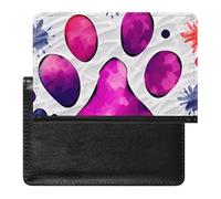 Colorful Paw Passport Cover Protector Rfid Blocking Passport Holder Id Card Holder Secure Travel Wallet Organizer for Passport Tickets Credit Cards, style, One Size