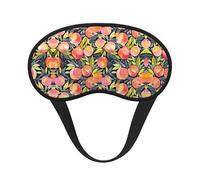 Colorful Peach Sleep Masks Silky Eye Cover Soft Satin Blindfold Elastic Strap Night Eye Shade for Women Men
