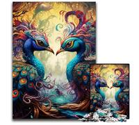 Colorful Peacock 1000Pc Adults Jigsaw Puzzle Jigsaw Puzzles Relaxing Entertainment, Home Decor 50x75CM/19.68x29.52inch