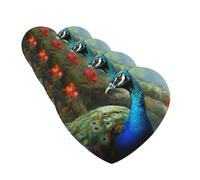 Colorful Peacock Car Air Freshener Cards for Women Men 4 Pack Cute Car Accessories Long Lasting Scent Car Diffuser Hanging Auto Aromatherapy Tablets Car Fresheners Gifts