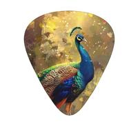 Colorful Peacock - Guitar Picks-12 Pack Includes Thin, Medium & Heavy Gauges, Best Gift for Guitar Lovers