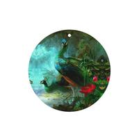 Colorful Peacock Printing 10 Pcs Car Air Freshener Hanging Sheets Scented Hanging Sheets With Rope For Home