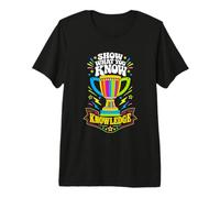 Colorful Pencil Trophy Academic Success Design Premium T-Shirt