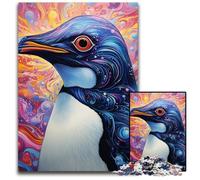 Colorful Penguin 1000 Piece Jigsaw Puzzles for Adults cardboard Jigsaw Relaxing Entertainment, Home Decor 26X38CM/10.23x14.96inch