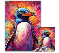 Colorful Penguin Jigsaw Puzzles for Adults 1000 Piece Jigsaw Puzzles for Adults for Family And Friends, Suitable for Ages 14+ 50x75CM/19.68x29.52inch