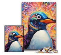 Colorful Penguin Jigsaws 1000 Pieces for Adults cardboard Jigsaw Puzzles for Teenagers & Teens, Ideal Birthday Size 26x38cm