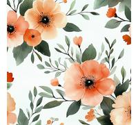 Colorful Peony Rose Peel and Stick Wallpaper 0.45×20 m Removable Self Adhesive Watercolor Style Contact Paper Sticky Back Thicken Waterproof Matte Wall Paper For Living Room Bedroom Furniture Decorate