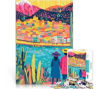 Colorful Peru Village Minimalist Art2000 Piece Jigsaws for teenagers Pattern assembly Artists Collection, Fine Art 70x100cm