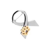 Colorful Pet Paw Print Bowknot Tie Brooch Unique Animal Ornament Pin Dog Paw Pattern Lapel Pin for Dog and Cat Lovers