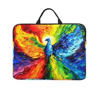 Colorful Phoenix in The Sky Pattern Laptop Sleeve Case 14 in Suitable for Notebook Computer Tablet Traveling Carrying Simple Case