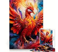 Colorful Phoenix Jigsaw Puzzles 1000 Pieces for Adults Brain Exercise, Decompress, Family Game, Home Art (38x52cm)