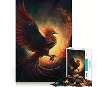 Colorful Phoenix Puzzles for Adults 1000 Piece Cognitive Boost, Fade Resist, Family Bond, Birthday Present (50x75cm)