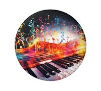 Colorful Piano Keyboard Music Note Custom Pins 5 PCS, Personalized Photo Buttons, Metal Pinback Button Badges for Backpacks, Hats, Funny Backpack Pins Aesthetic Lapel Badge Pins Gifts for Men Women