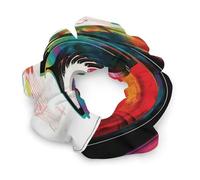 Colorful Piano Keyboard Music Satin Scrunchies Fashion Soft Hair Ties Exquisite Jumbo Scrunchy Thick Elastic Hair Bands Cute Satin Hair Scrunchies for Women Hair Accessories Decor Gift