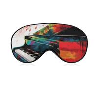 Colorful Piano Keyboard Music Sleeping Mask, Light Blocking Eye Mask, Comfortable and Soft, Eye Cover with Elastic Band, Suitable for Men and Women, Suitable for Travel/Sleeping