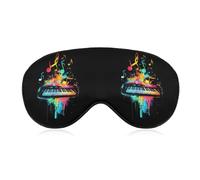 Colorful Piano Sleep Mask Eye Cover for Sleeping Men Women Light Blocking Travel Blindfold