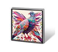 Colorful Pigeon Brooch Pins Lapel Pins for Men Women Badge Button Cover Decorative Jewelry Charms for Hats Bags Backpacks Suits Shirts Scarves Clothing Accessories Banquet Wedding Gift