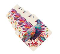 Colorful Pigeon Car Air Fresheners Cards 4 Pcs Hanging Fragrance Scented Cards Long-Lasting Car Aromatherapy Tablets for Wardrobe Bathroom Car Interior Mirror Pendant Gifts