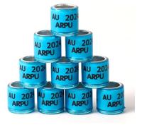 Colorful Pigeon Foot Rings 2025 - Aluminum- Bird Bands with Easy Fit Design, 50PCS/Bag, for Pigeons, Parrots & Doves - for Identification, Breeding, Race Tracking