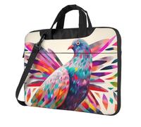 Colorful Pigeon Laptop Bag 14 inch, Computer Briefcase Gifts for Men Women, 360 Protective Laptop Shoulder Bag