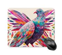 Colorful Pigeon Mouse Pad - Non-Slip Rubber Base Ultra-Thin Desk Mat Waterproof & Portable Mousepad for Gaming, Office, Design 25 * 30cm