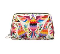 Colorful Pigeon Printed Hand-held Zipper Cosmetic Bag Large Travel Toiletry Bag Suitable for Home and Travel