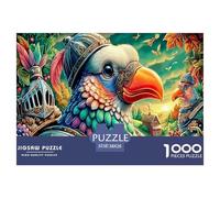 Colorful Pigeons 1000 Pieces Jigsaw Puzzle for Adults. Difficult Puzzle, Game Challenge Toy, Home Decoration 38x26cm/1000pcs