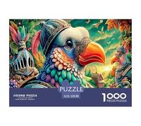 Colorful Pigeons Jigsaw Puzzles for Adults Kids. 1000 Pieces Impossible Puzzle Challenge Toy 52x38cm/1000pcs