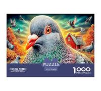 Colorful Pigeons Jigsaw Puzzles for Adults Kids. Impossible 1000 Pieces Puzzle Challenge Toy Games Gifts 70x50cm/1000pcs