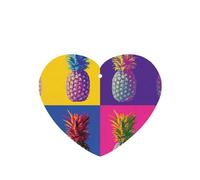 Colorful Pineapple Pattern Printing 10 Pcs Car Air Freshener Fragrant Sheets,Car Hanging Accessories With Strings For Decor