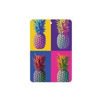 Colorful Pineapple Pattern Printing 10 Pcs Car Air Freshener Fragrant Sheets,Car Hanging Accessories With Strings For Decor