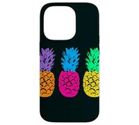 Colorful Pineapple Trio Art Vibrant Tropical Summer Fruit Case for iPhone 14 Pro