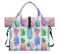 Colorful Pineapples Sports Duffel Bag for Women Men Art Pineapples Weekend Overnight Bag with Shoe Compartment Shoulder Tote Luggage Bag for Yoga Gym Travel