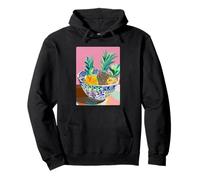 Colorful Pineapples Summer Art Aesthetic Minimalist Modern Pullover Hoodie